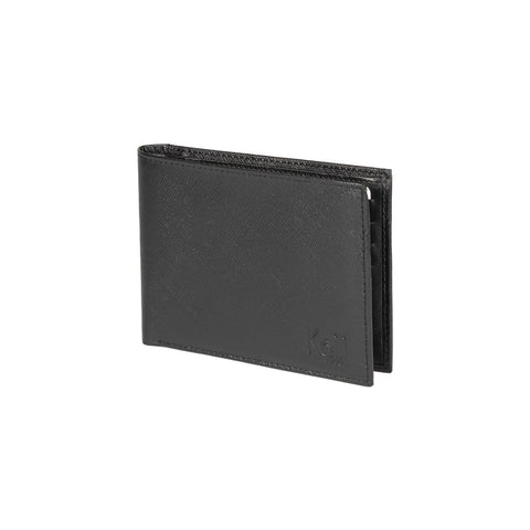 K10812AB | Men's Wallet in Genuine Saffiano Leather. Black. 8 credit card slots. Closed dimensions: 12.5 x 9.5 x 1 cm. Packaging: Rigid Gift Box with bottom/lid-0