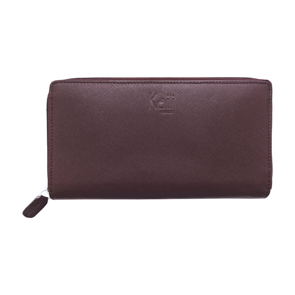 K10838XB | Women's Wallet in Genuine Saffiano Leather. Burgundy color. 6 credit card slots. Closed dimensions: 18.5 x 10 x 2.5 cm. Packaging: Rigid gift box with bottom/lid-0
