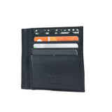 K10907AB | Genuine Leather Document/Credit Card Holder, Black-1