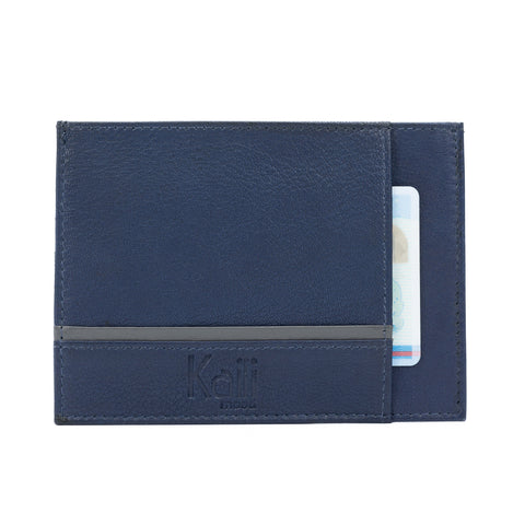 K10907DB | Genuine Leather Document/Credit Card Holder Col. Blue-0