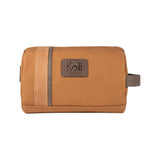 K2005UB | Beauty Case in Canvas 100% Cotton/Full Grain Leather, Naked. Leather color. Side handle. Zipper closure. Dimensions: 25 x 15 x 17 cm. Packaging: Tnt bag-1
