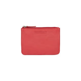 RB12032V | Keychain/Coin Purse in Genuine Full-Grain Leather with a Light Grain. Red. RFID Protection. Dimensions: 13 x 9 x 0.5 cm. Packaging: Gift Box with Lid/Bottom (Copy)-1