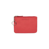 RB12032V | Keychain/Coin Purse in Genuine Full-Grain Leather with a Light Grain. Red. RFID Protection. Dimensions: 13 x 9 x 0.5 cm. Packaging: Gift Box with Lid/Bottom (Copy)-3