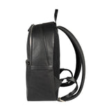 RB2001A | Nylon/Genuine Leather Netbook/Tablet Backpack with a light grain. Zipper closure and adjustable shoulder straps. Color: Black. Dimensions: 27 x 38 x 14 cm. Packaging: Non-woven fabric bag.-2