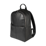 RB2001A | Nylon/Genuine Leather Netbook/Tablet Backpack with a light grain. Zipper closure and adjustable shoulder straps. Color: Black. Dimensions: 27 x 38 x 14 cm. Packaging: Non-woven fabric bag.-0