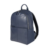 RB2001D | Nylon/Genuine Leather Netbook/Tablet Backpack with a light grain. Zipper closure and adjustable shoulder straps. Color: Blue. Dimensions: 27 x 38 x 14 cm. Packaging: Non-woven fabric bag.-0