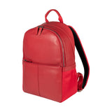 RB2001V | Nylon/Genuine Leather Netbook/Tablet Backpack with a light grain. Zipper closure and adjustable shoulder straps. Color: Red. Dimensions: 27 x 38 x 14 cm. Packaging: Non-woven fabric bag.-0