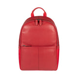 RB2001V | Nylon/Genuine Leather Netbook/Tablet Backpack with a light grain. Zipper closure and adjustable shoulder straps. Color: Red. Dimensions: 27 x 38 x 14 cm. Packaging: Non-woven fabric bag.-1