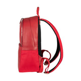 RB2001V | Nylon/Genuine Leather Netbook/Tablet Backpack with a light grain. Zipper closure and adjustable shoulder straps. Color: Red. Dimensions: 27 x 38 x 14 cm. Packaging: Non-woven fabric bag.-2