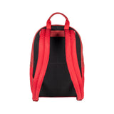 RB2001V | Nylon/Genuine Leather Netbook/Tablet Backpack with a light grain. Zipper closure and adjustable shoulder straps. Color: Red. Dimensions: 27 x 38 x 14 cm. Packaging: Non-woven fabric bag.-3