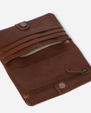 STITCH & HIDE LEATHER JESSE BI-FOLD WALLET - CLASSIC COLLECTION MOCHA BROWN