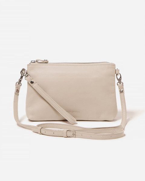 STITCH & HIDE LEATHER MADISON CLUTCH BAG - FREE KEYRING