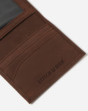 STITCH & HIDE LEATHER TIM CARD HOLDER BROWN