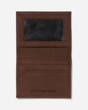 STITCH & HIDE LEATHER TIM CARD HOLDER BROWN