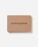 STITCH & HIDE LEATHER TIM CARD HOLDER BLACK