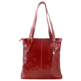 Floto Leather Tavoli Tote Shoulder Bag Red