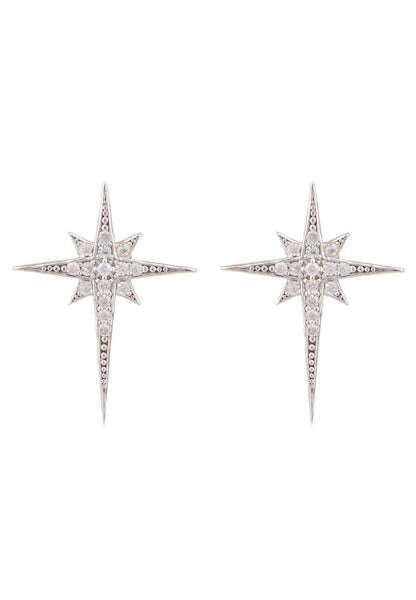 Latelita London North Star Small Stud Earrings Silver
