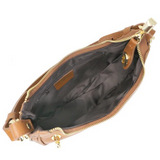 Floto Leather Ragazza Shoulder Bag Brown