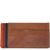 Floto Leather Sono Wide Card Wallet Brown