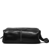 Floto Leather Venezia Dopp Toiletries Kit Black