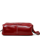 Floto Leather Venezia Dopp Toiletries Kit Tuscan Red