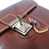 Floto Leather Duomo Briefcase Olive Honey Brown