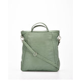 COBB & CO Eastwood Convertible Leather Shoulder Bag & Backpack Sea Green