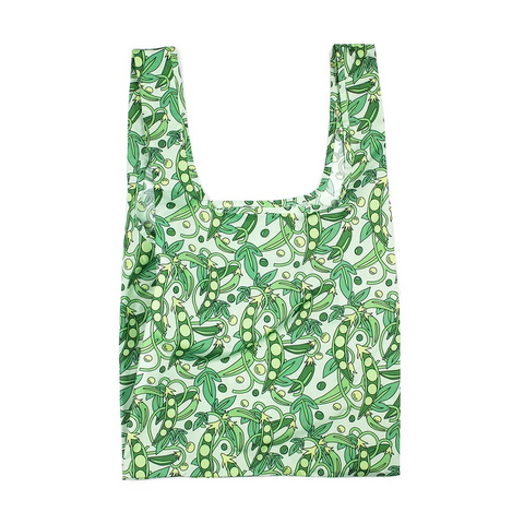 KIND Reusable Shopping Tote Bag Medium Peas