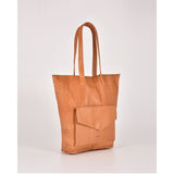 COBB & CO Hotham Leather Tote with front flap pocket