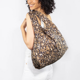 KIND Reusable Shopping Tote Bag Medium Leopard