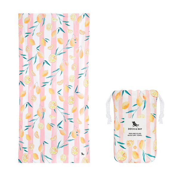 DOCK & BAY Beach Towel Tropics Collection L Lemons