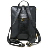 Floto Leather Venezia Knapsack Backpack Olive (Honey) Brown