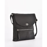 COBB & CO Loxton RFID Protective Leather Turnlock Crossbody