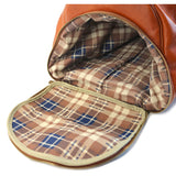 Floto Leather Lugano Italian Weekender with Shoe Compartment Red