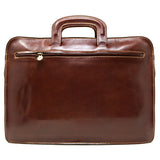 Floto Leather Milano Laptop Sleeve Briefcase Vecchio Brown