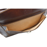 Floto Leather Milano Laptop Sleeve Briefcase Vecchio Brown
