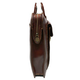 Floto Leather Milano Laptop Sleeve Briefcase Vecchio Brown