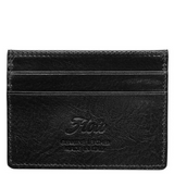Floto Leather Venezia 4 Card Slim Wallet Navy Blue