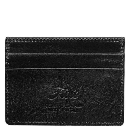 Floto Leather Venezia 4 Card Slim Wallet Navy Blue