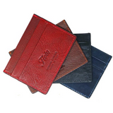 Floto Leather Venezia 4 Card Slim Wallet Navy Blue
