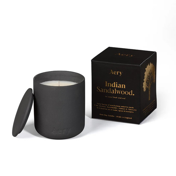 AERY LIVING FERNWEH 280G CANDLE WITH LID INDIAN SANDALWOOD