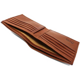 Floto Leather Firenze Double Billfold Wallet Tan
