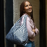 KIND Reusable Shopping Tote Bag Medium Distorted Gingham