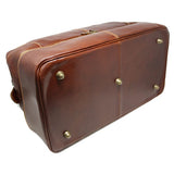 Floto Leather Positano Grande Duffle Bag Vecchio Brown