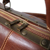 Floto Leather Positano Grande Duffle Bag Vecchio Brown