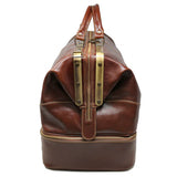 Floto Leather Positano Grande Duffle Bag Vecchio Brown