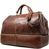 Floto Leather Positano Grande Duffle Bag Vecchio Brown