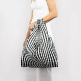 KIND Reusable Shopping Tote Bag Medium Distorted Gingham