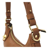Floto Leather Ragazza Shoulder Bag Brown