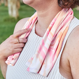 Dock & Bay Cooling Towel Marble Collection Peach Melba